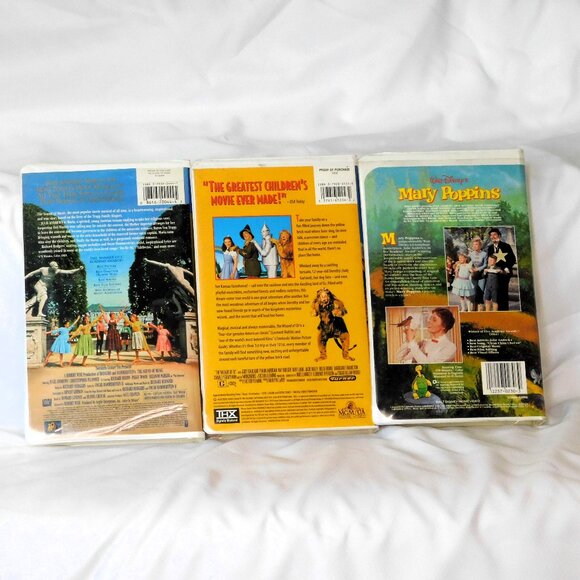 Sound of Music VHS, The Wizard of OZ VHS, Mary Poppins VHS - Picture 3 of 6